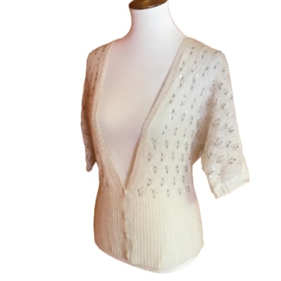 3 for 20 $ bundle The Loft Feminine Beaded & Sequined Cardigan - Picture 1 of 14